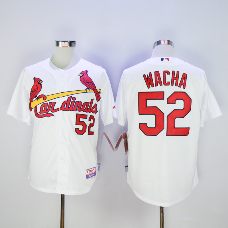 Men St. Louis Cardinals #52 Wacha White MLB Jerseys->st.louis cardinals->MLB Jersey